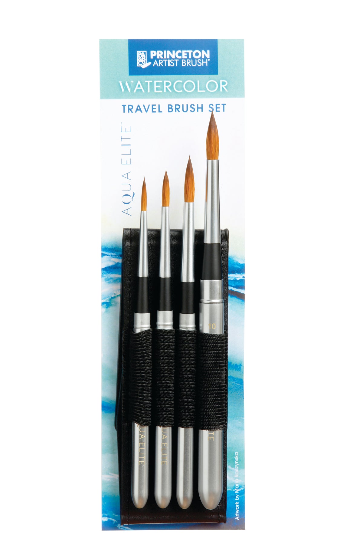 Set akvarelnih kistova PRINCETON Aqua Elite – 4 kom Round