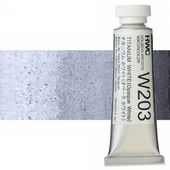 Profesionalne vodene boje Holbein Artists 15 ml – titan bijela