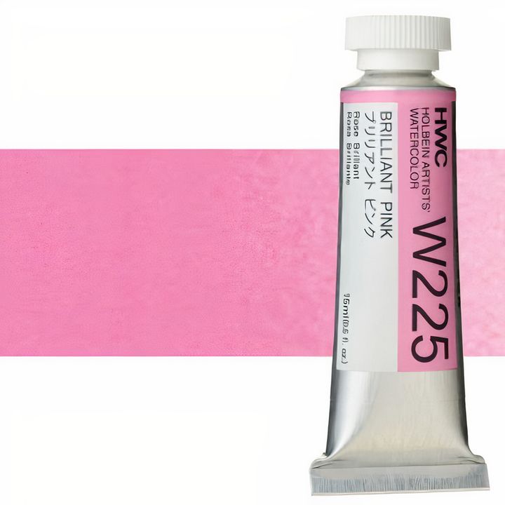 Profesionalne vodene boje Holbein Artists 15 ml – briljantna ružičasta