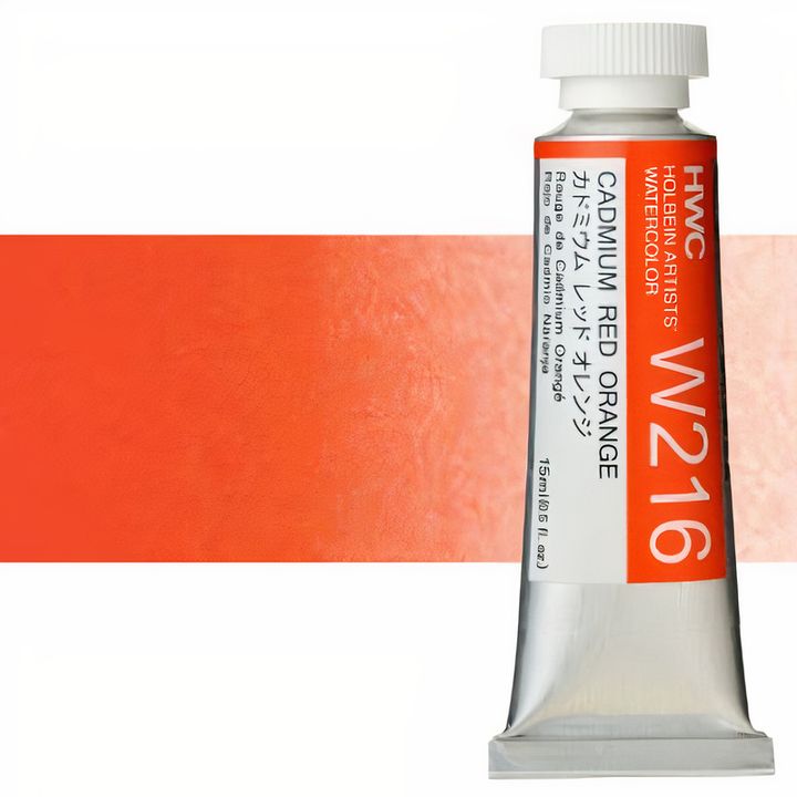 Profesionalne vodene boje Holbein Artists 15 ml – cadmium crveno-narandžasta