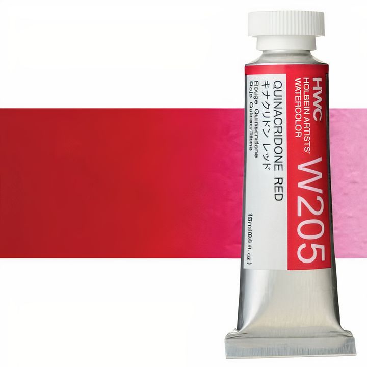 Profesionalne vodene boje Holbein Artists 15 ml – kinakridon crvena
