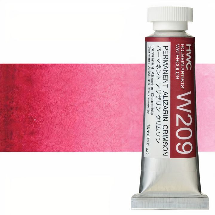 Profesionalne vodene boje Holbein Artists 15 ml – permanentna alizarin karmin