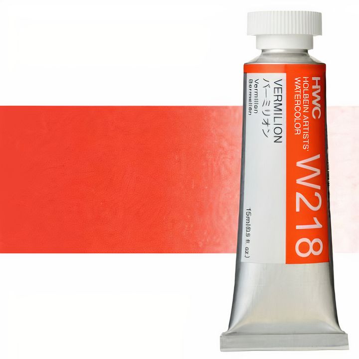 Profesionalne vodene boje Holbein Artists 15 ml – cinober