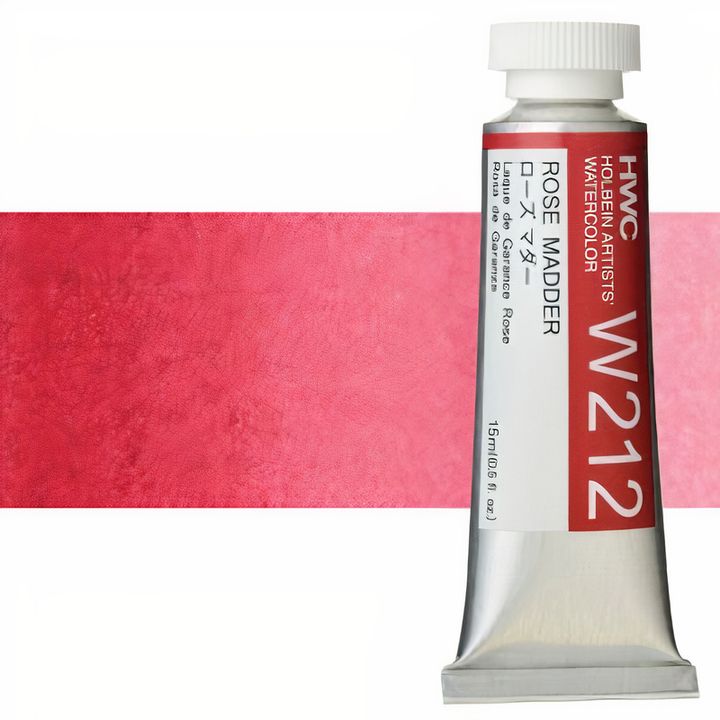 Profesionalne vodene boje Holbein Artists 15 ml – ružičasta madder