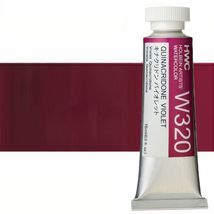 Profesionalne vodene boje Holbein Artists 15 ml – kinakridon ljubičasta