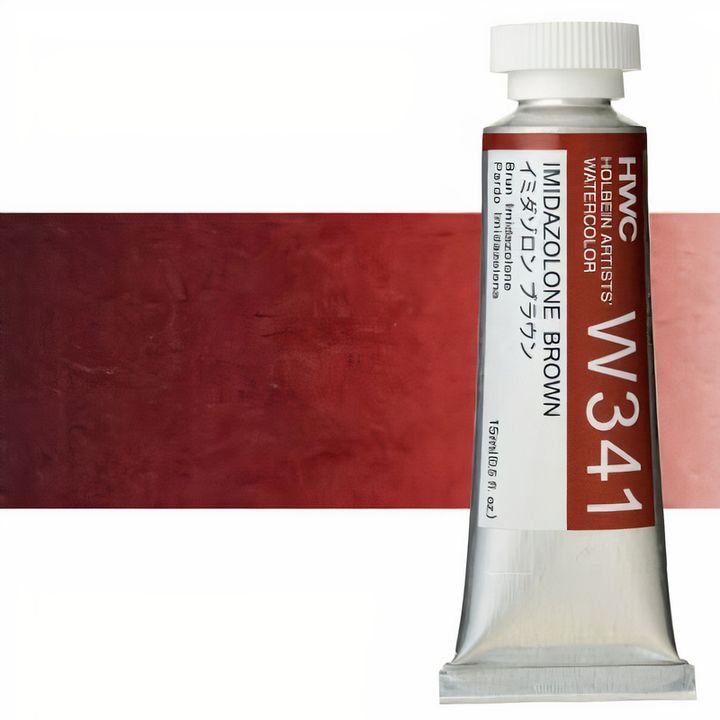 Profesionalne vodene boje Holbein Artists 15 ml – imidazolone smeđa
