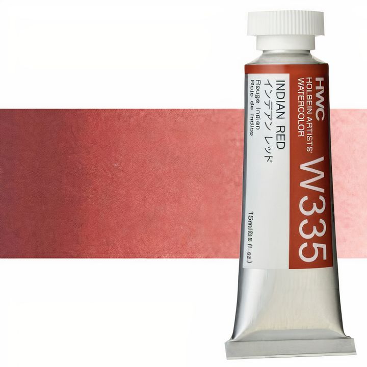 Profesionalne vodene boje Holbein Artists 15 ml – indijanska crvena