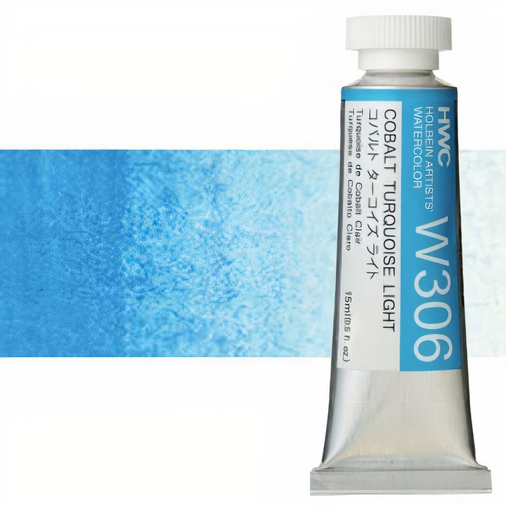 Profesionalne vodene boje Holbein Artists 15 ml – kobalt tirkizna svijetla