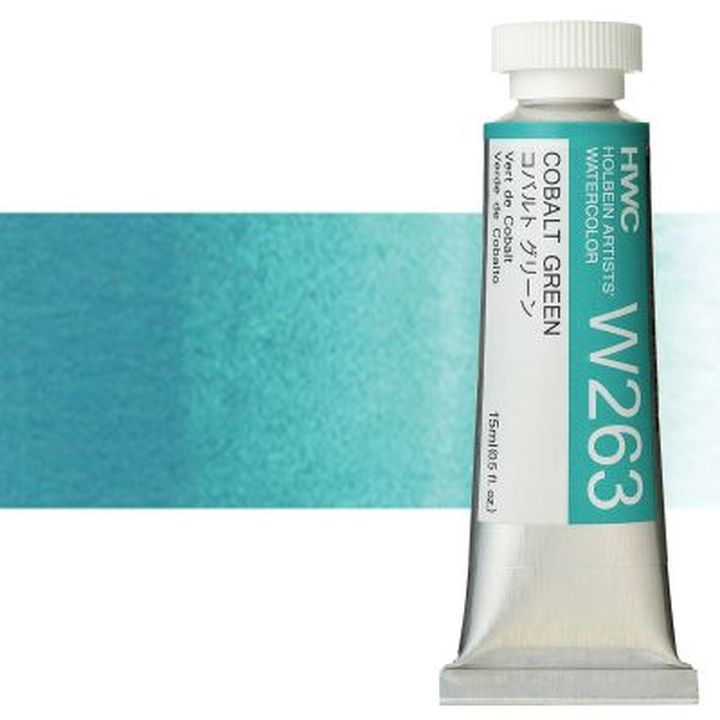 Profesionalne vodene boje Holbein Artists 15 ml – kobaltno zelena