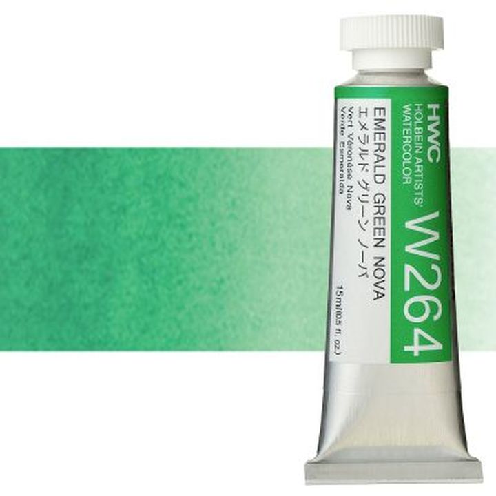 Profesionalne vodene boje Holbein Artists 15 ml – smaragdno zelena nova