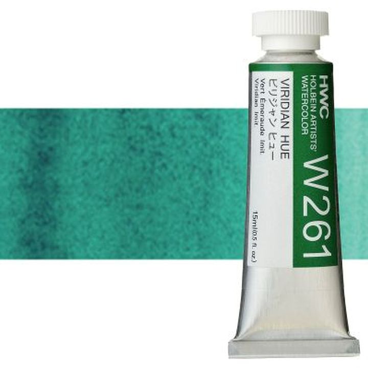 Profesionalne vodene boje Holbein Artists 15 ml – viridian hue
