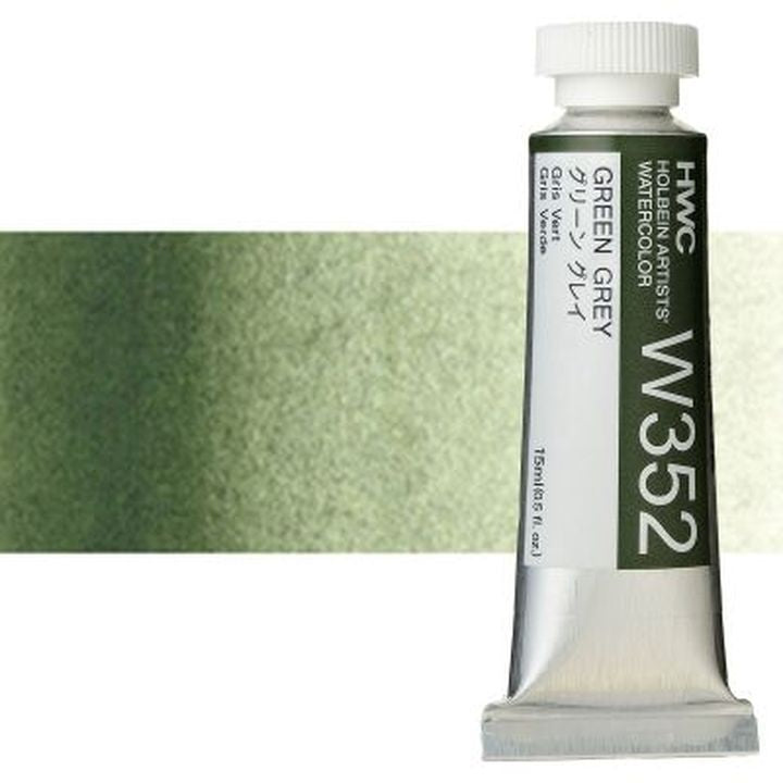 Profesionalne vodene boje Holbein Artists 15 ml – zelena siva