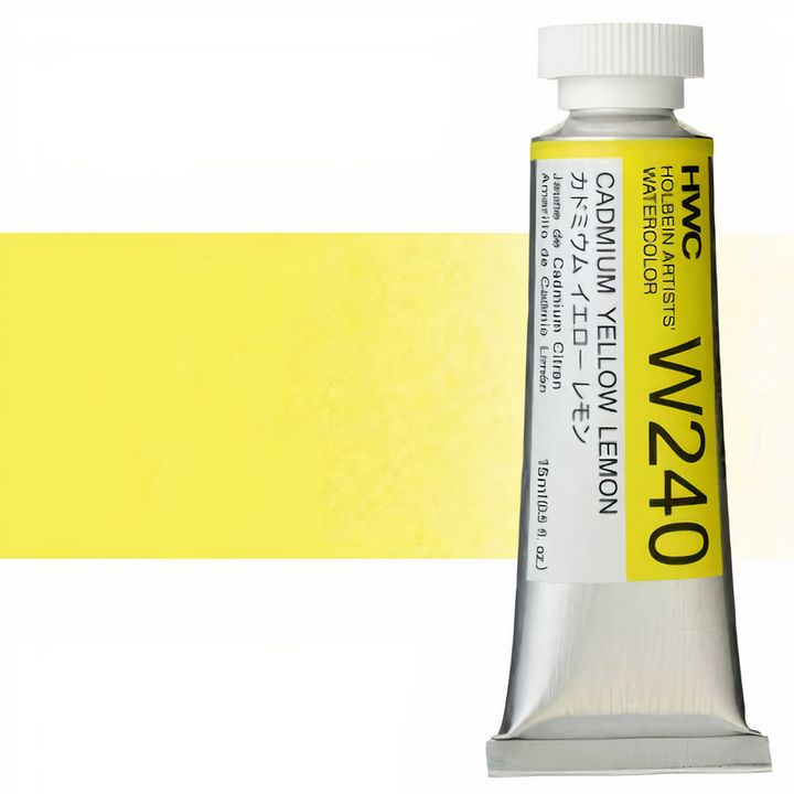 Profesionalne vodene boje Holbein Artists 15 ml – cadmium limun-žuta