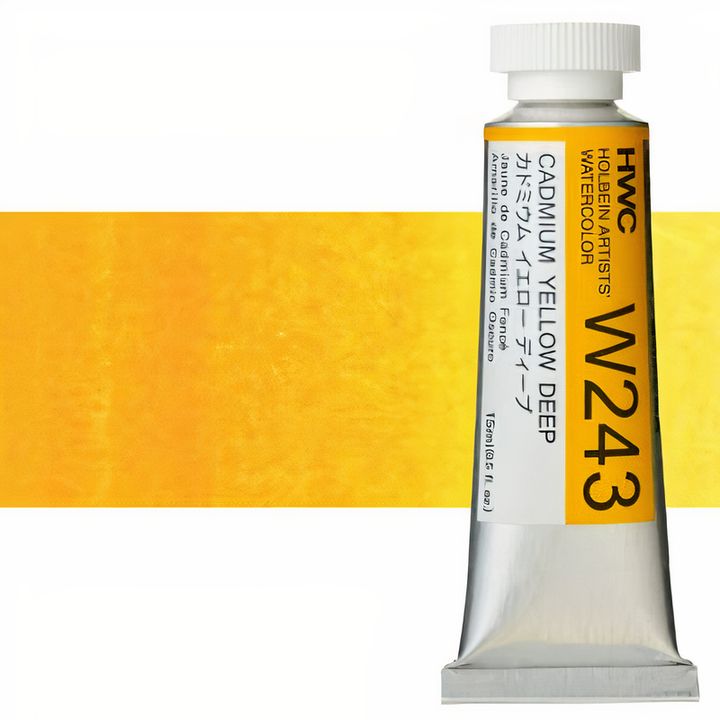 Profesionalne vodene boje Holbein Artists 15 ml – cadmium tamno-žuta