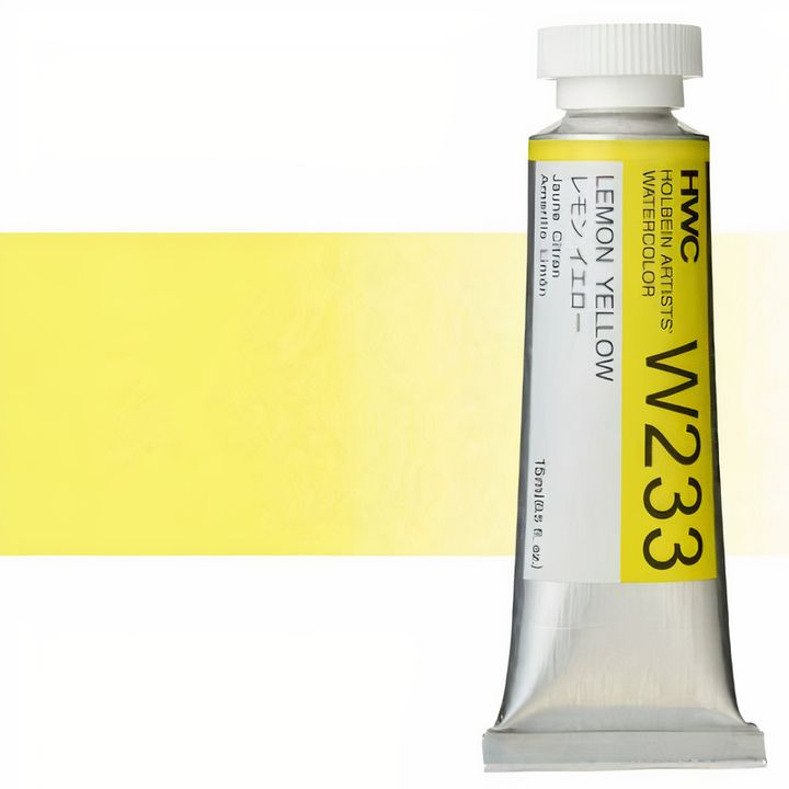 Profesionalne vodene boje Holbein Artists 15 ml – limun žuta