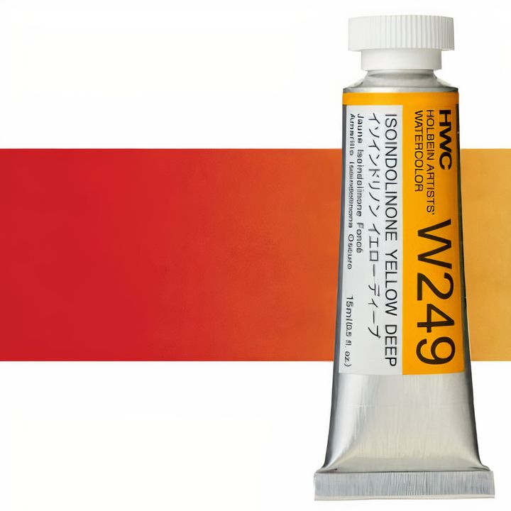 Profesionalne vodene boje Holbein Artists 15 ml – isoindolinone tamno-žuta