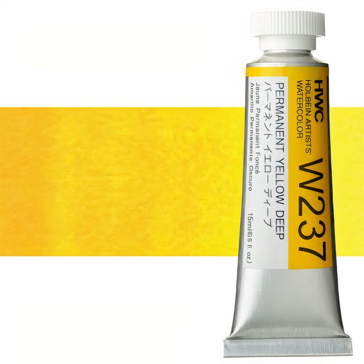 Profesionalne vodene boje Holbein Artists 15 ml – permanentna tamno-žuta