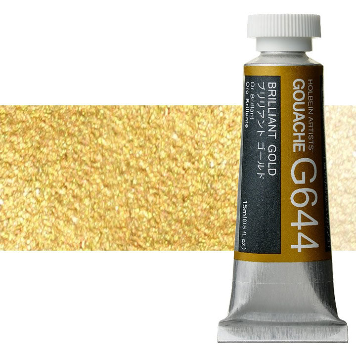 Profesionalne gvaš boje Holbein Artists 15 ml – briljantno zlatna