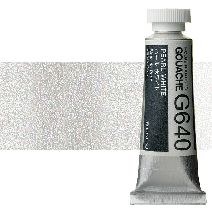 Profesionalne gvaš boje Holbein Artists 15 ml – biserno bijela