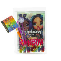 RAINBOW HIGH holografska bilježnica s priborom — slika 1