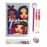 RAINBOW HIGH holografska bilježnica s priborom — slika 2