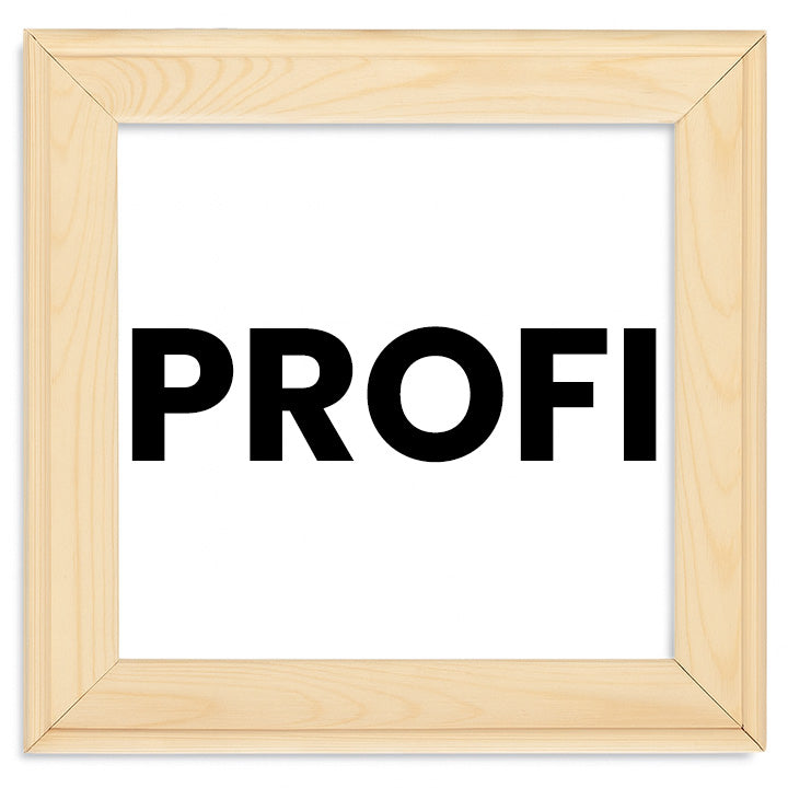 PROFI drveni ram za slikarsko platno visokog kvaliteta, dostupan u različitim dimenzijama za profesionalne umjetnike.