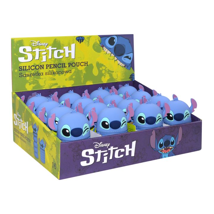 Otvorena rastezljiva pernica Disney Stitch sa prostorom za flomastere
