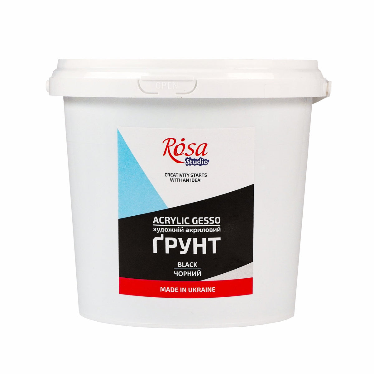 Akrilni gesso crni ROSA Studio – 1000 ml