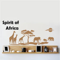 Petodijelna XXL šablona Spirit of Africa dimenzija 140 x 84 cm za dekorativno oslikavanje zidova i namještaja.