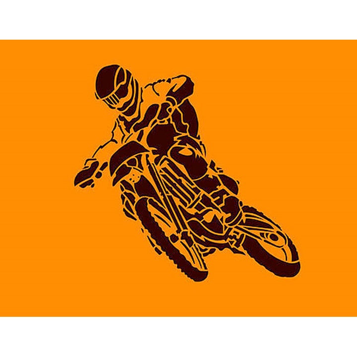 Šablona XXL Motocikl 5-dijelna 105x100 cm