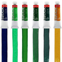 Set 24 akrilne boje Phoenix Studio 24 x 12 ml + kistovi i paleta