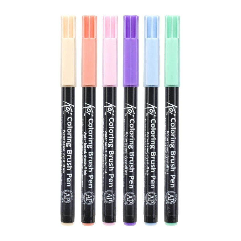 Sakura Koi Coloring Brush Pen akvarelni markeri sa kistom - set od 6 kom Sweets