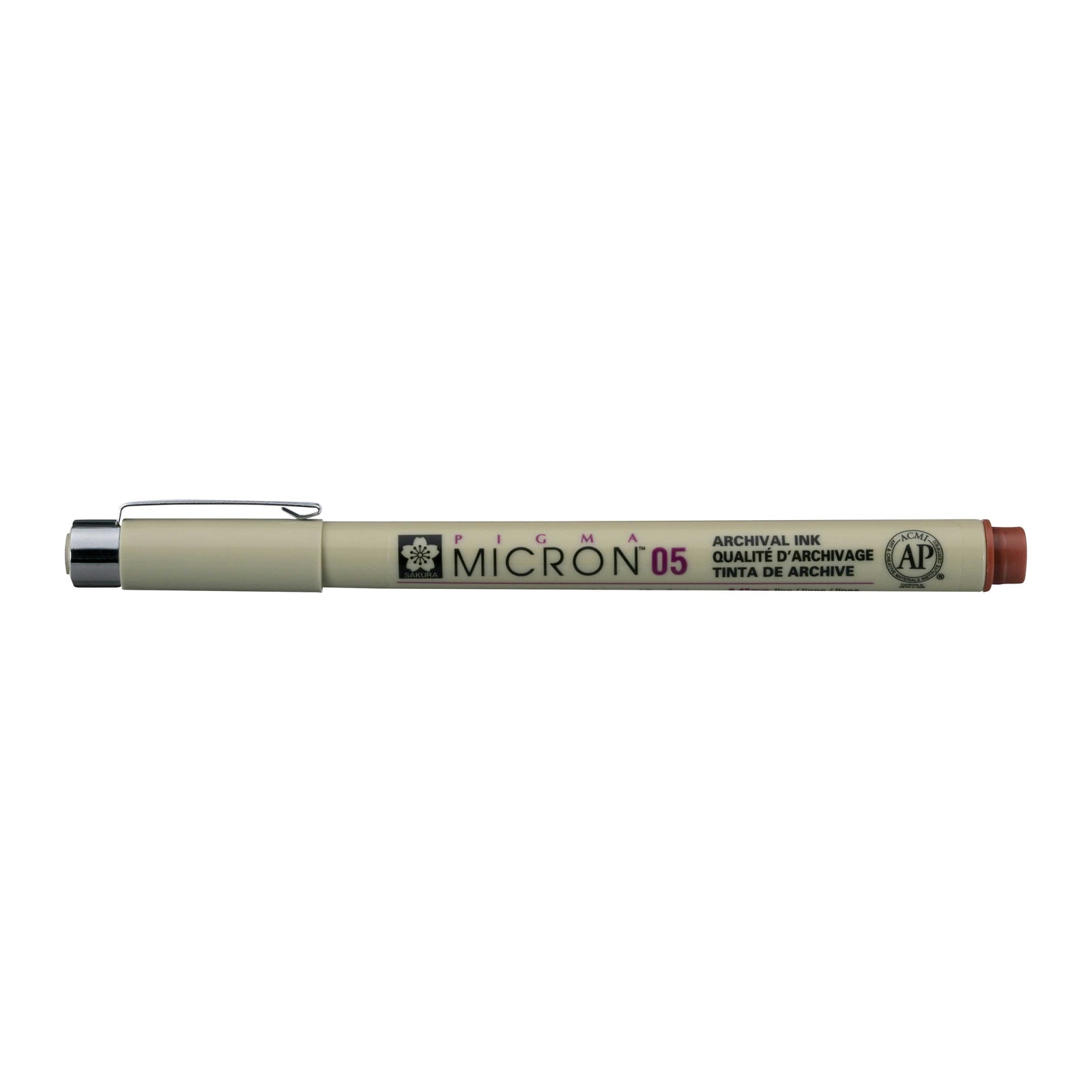 Sakura Pigma Micron 05 fineliner 0,45 mm – set od 6 boja – Smeđa
