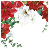 Salveta za dekupaž Christmas Flowers - 1 kom