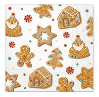 Salveta za dekupaž Christmas Gingerbreads - 1 kom