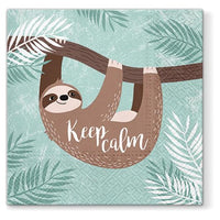 Salveta za dekupaž Keep Calm sa prepoznatljivim motivom za kreativne radove i ukrašavanje predmeta.