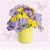 Salvete za dekupaž Violets and Primroses - 1 komad