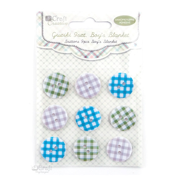 Samolepljivi dugmići Boyś Blanket / 9delni set