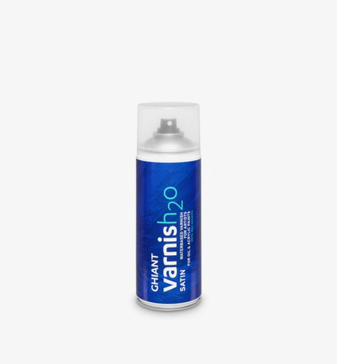 Sprej GHIANT H2O satenski lak od 400 ml za zaštitu umjetničkih radova na vodenoj bazi.