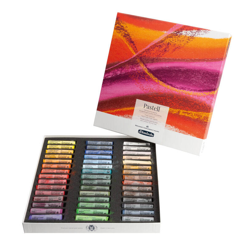 Schmincke set pastela u kartonskom pakovanju, 45 kom, razne boje