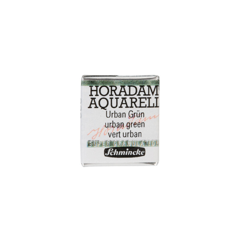 Schmincke Horadam akvarelna boja u pola posudice – Urban yellow – 936 Urbana zelena