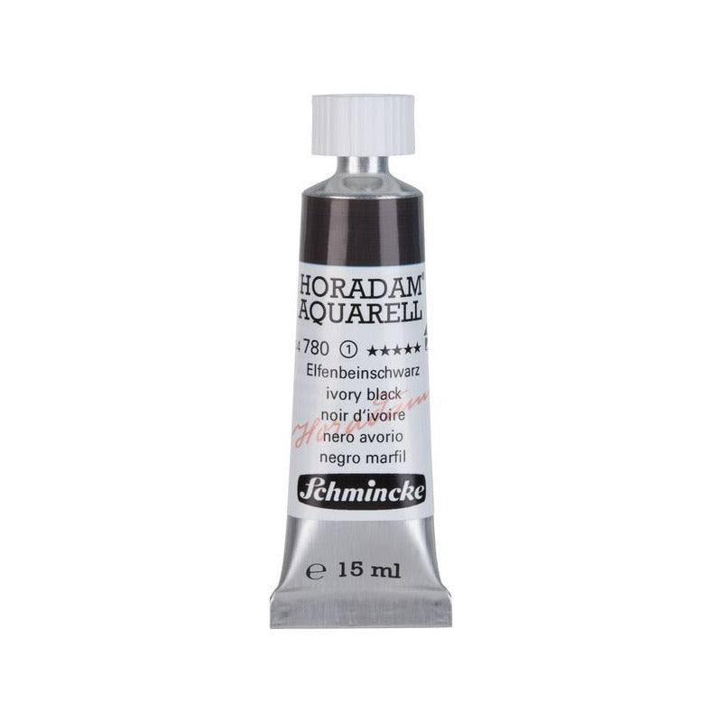 Schmincke Horadam akvarelna boja u tubi 15 ml - Onetz – 780 Bjelokosna crna