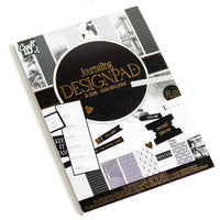 Scrapbooking blok papir A5 24 lista crni — slika 1
