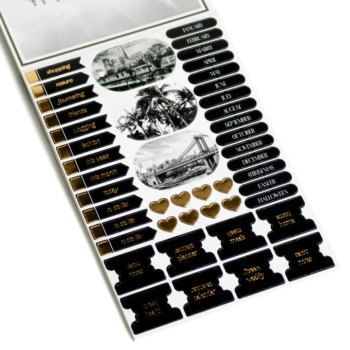 Scrapbooking blok papir A5 24 lista crni — slika 4