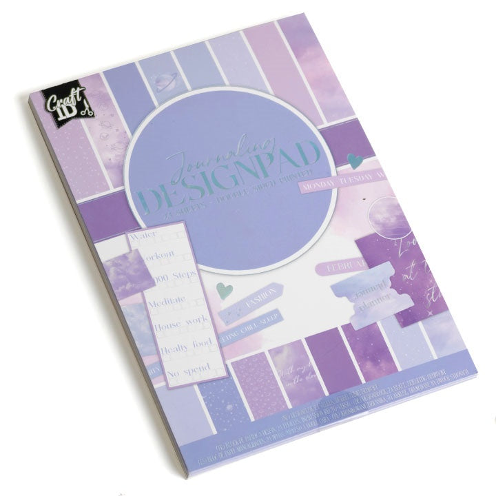 Scrapbooking blok papir A5 24 lista ljubičasti — slika 1