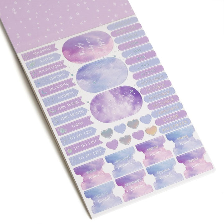 Scrapbooking blok papir A5 24 lista ljubičasti — slika 4