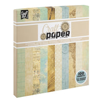 Scrapbooking papir 20 x 20 cm | bež nijanse — slika 1