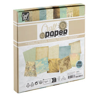 Scrapbooking papir 20 x 20 cm | bež nijanse — slika 2