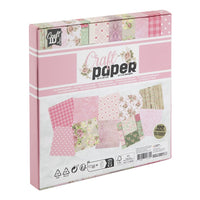 Scrapbooking papir 20 x 20 cm | ružičaste nijanse — slika 2