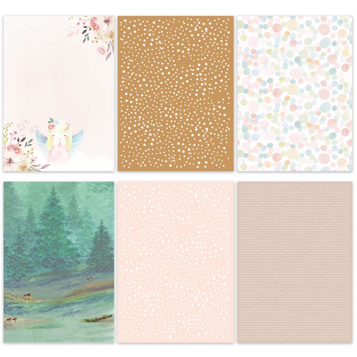 Scrapbooking papir A4 Magical Forest | set od 20 listova — slika 3